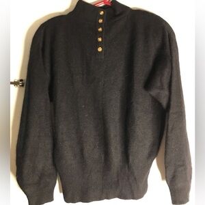 B200 wool blend mock neck sweater size M